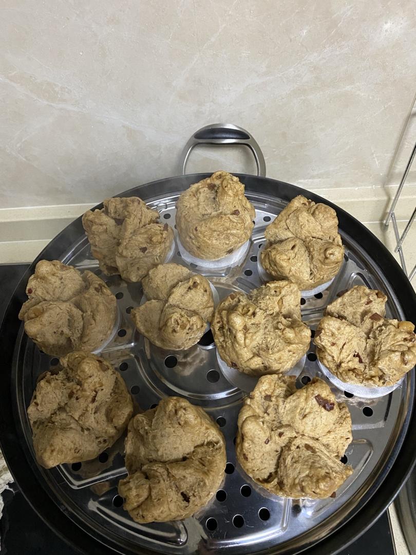 红枣红糖开花馒头（不用剪刀剪）