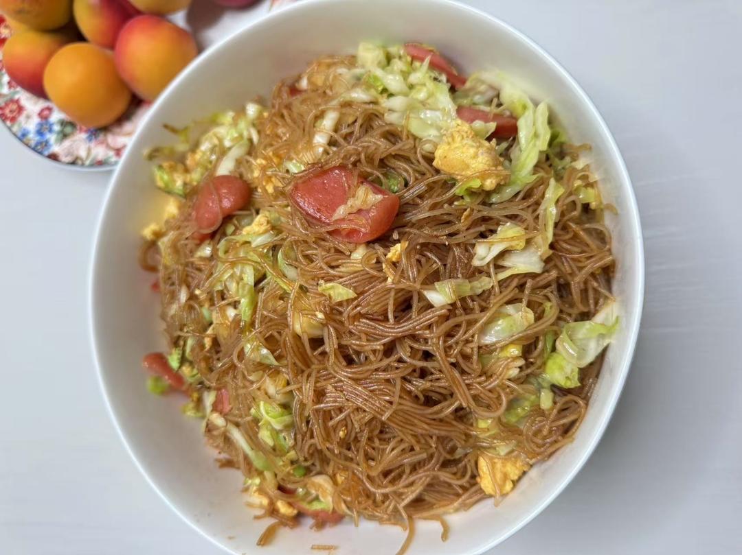 什锦炒米粉(米线)
