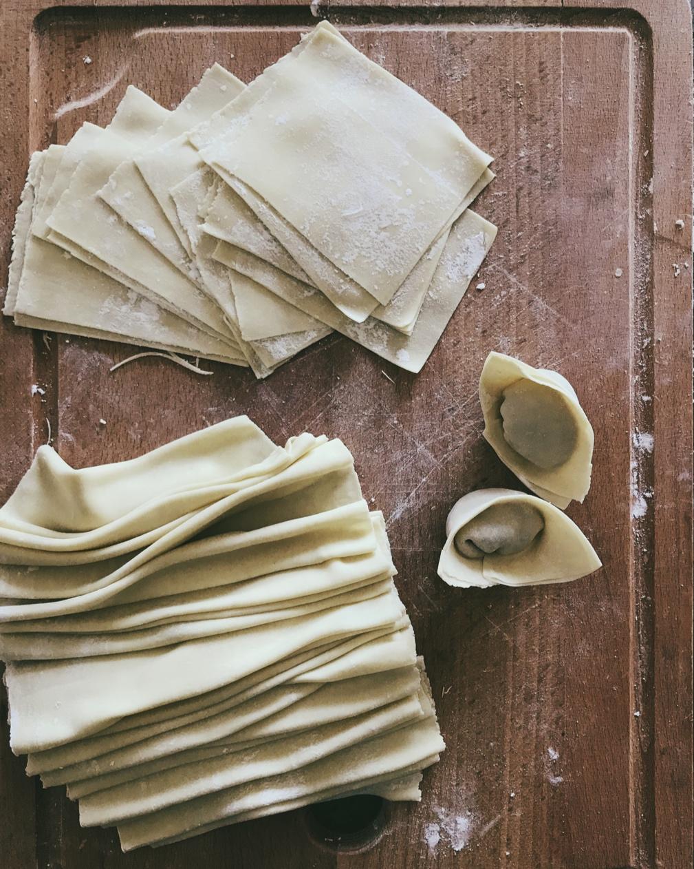 vilala做的自己做馄饨皮,云吞皮