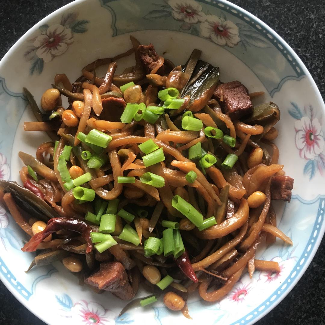 蒸萝卜干咸菜