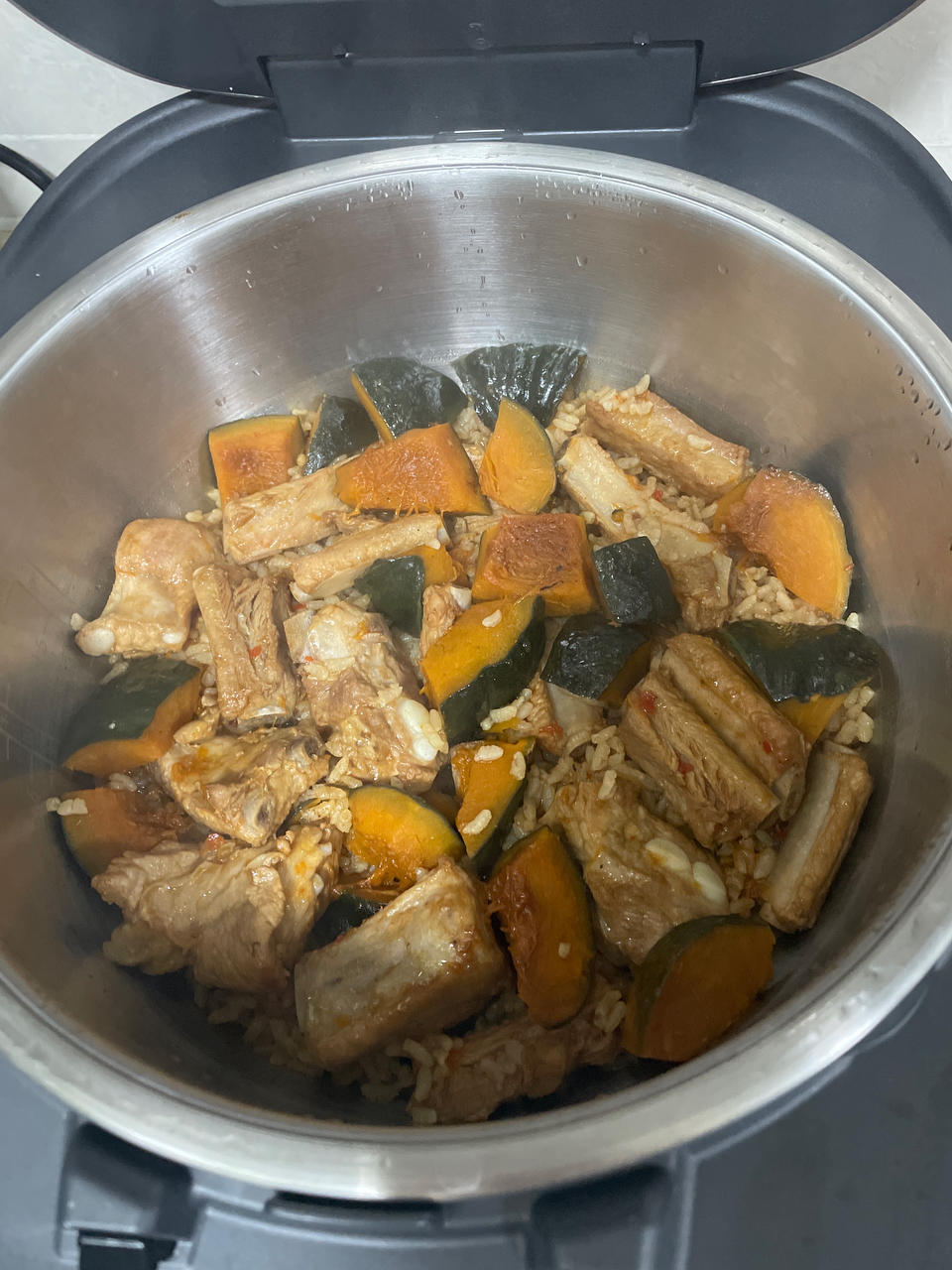 南瓜排骨饭（电饭锅版）