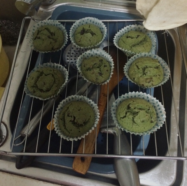 抹茶蜜豆杯子蛋糕