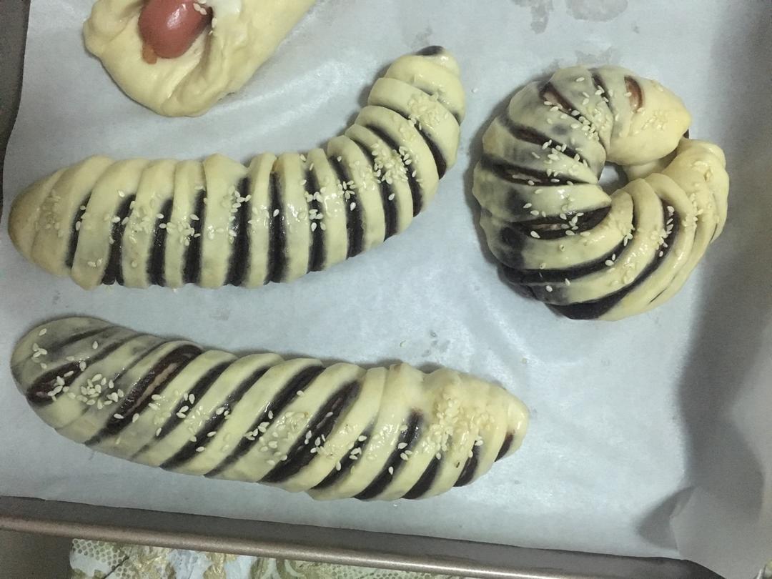 豆沙面包|包含5种整形方法|干货篇