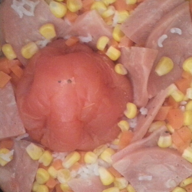 电饭煲番茄拌饭