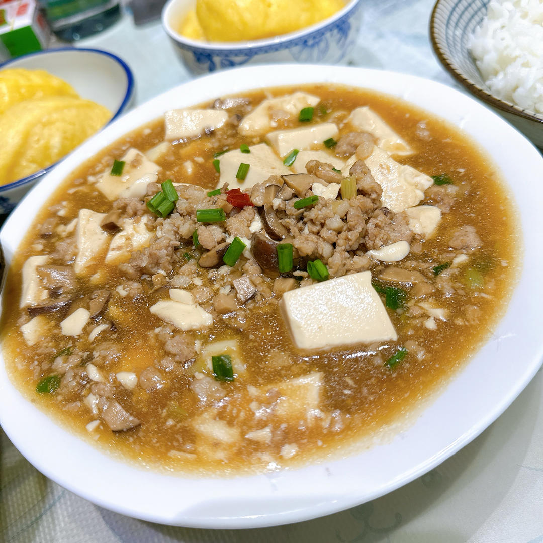 肉末嫩豆腐｜嫩滑口感爽口！这道快手菜超级下饭！！（减脂少油版）
