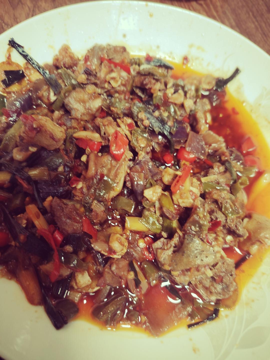香辣爆炒鸭肉