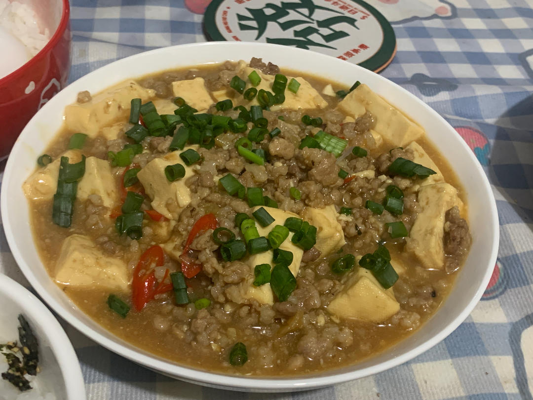 肉末嫩豆腐｜嫩滑口感爽口！这道快手菜超级下饭！！（减脂少油版）