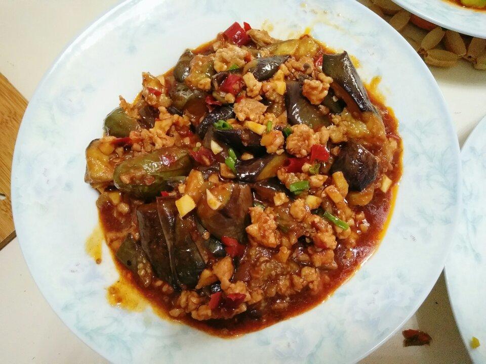 红烧肉沫茄子