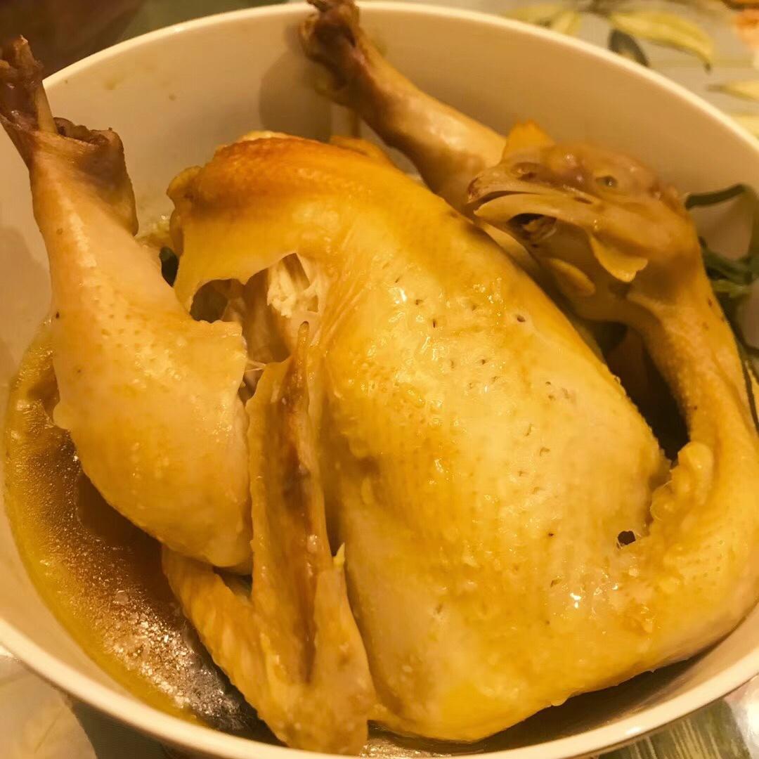 兔大梨做的清蒸小鸡