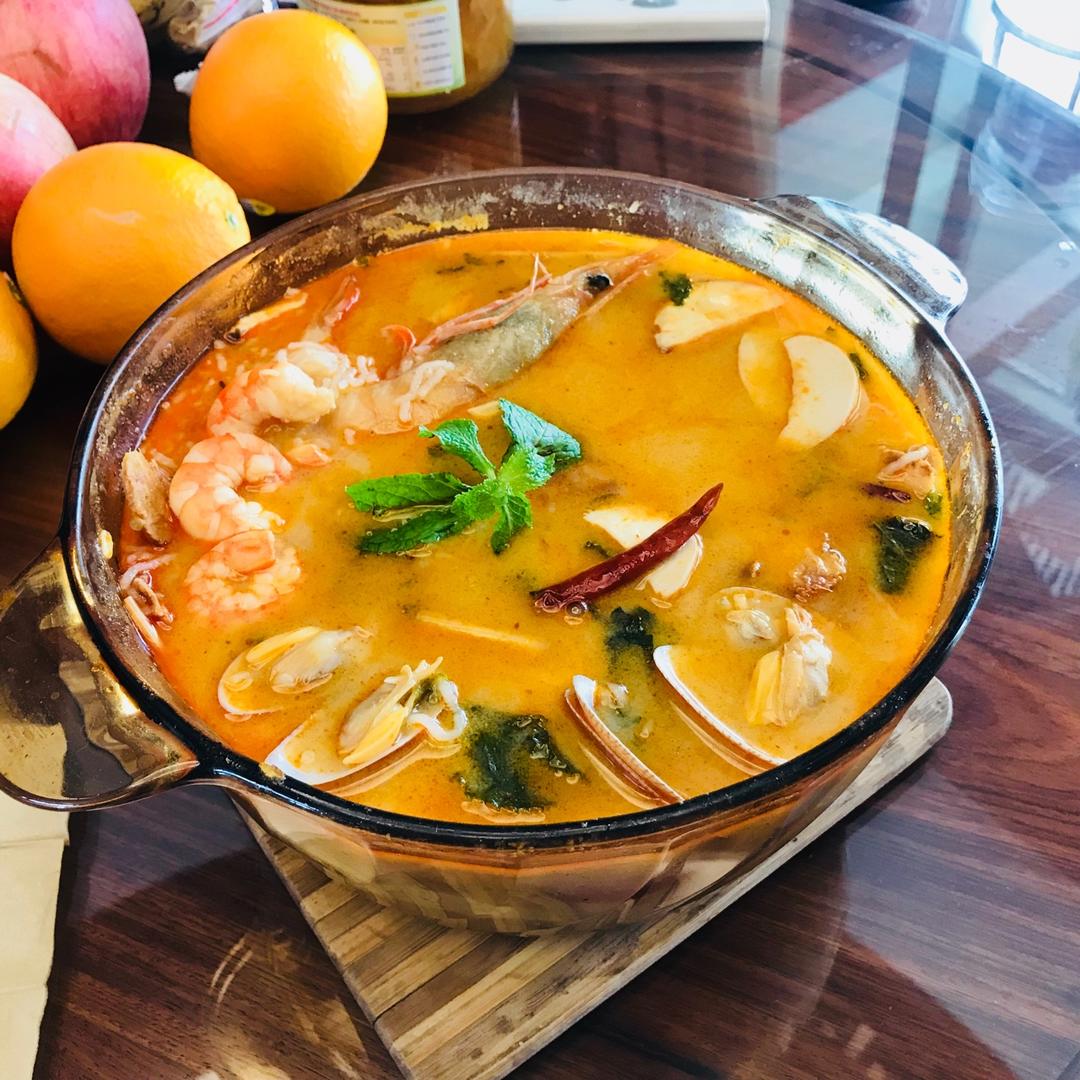 宝宝猪的厨房做的泰式冬阴功汤