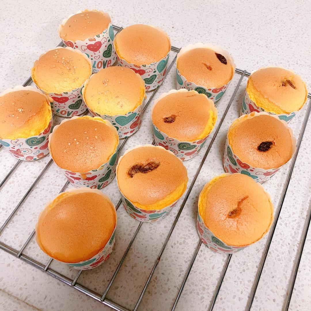 纸杯蛋糕 8寸戚风蛋糕的量