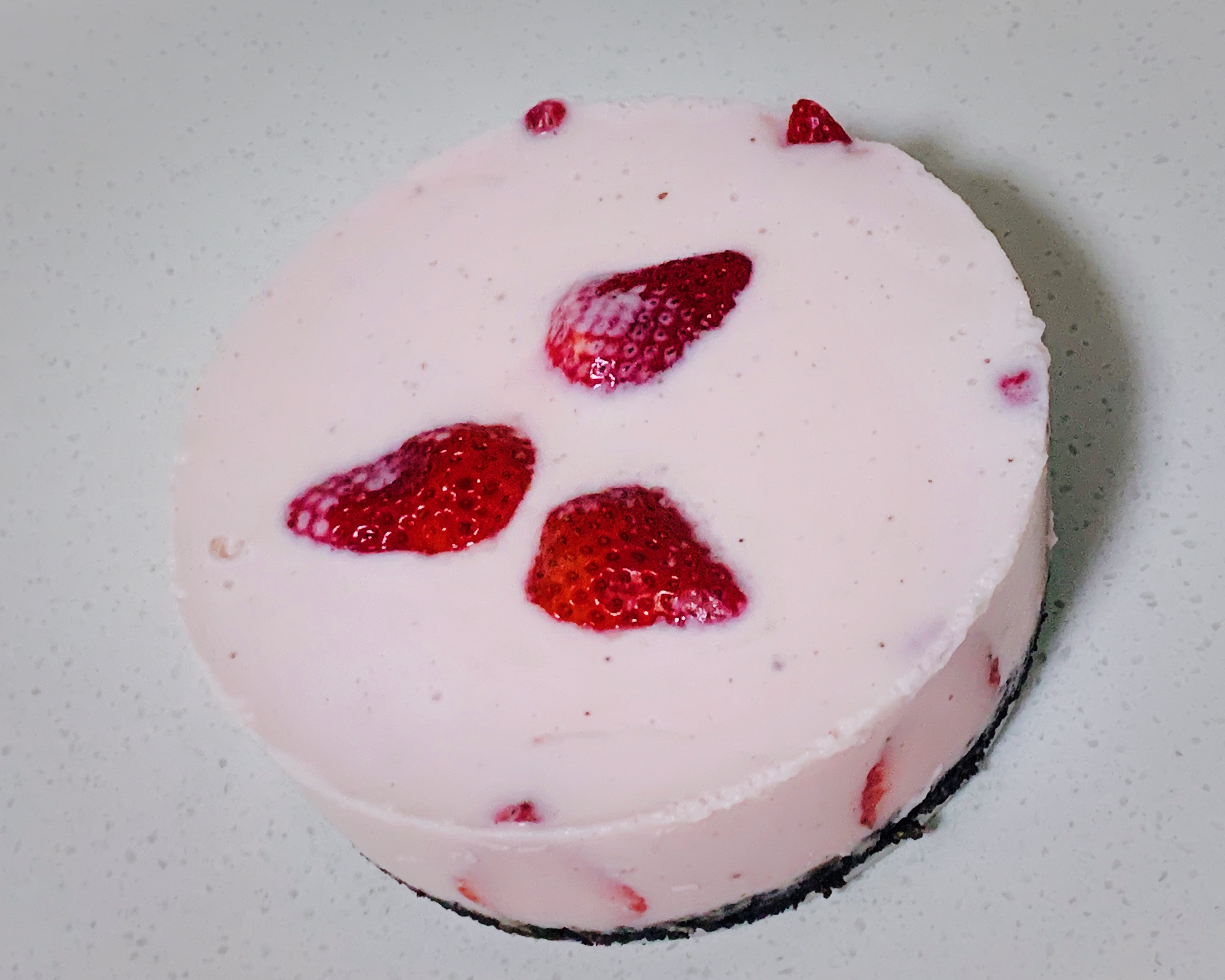 低脂低糖草莓酸奶慕斯6寸蛋糕（手残党也能成功）的做法