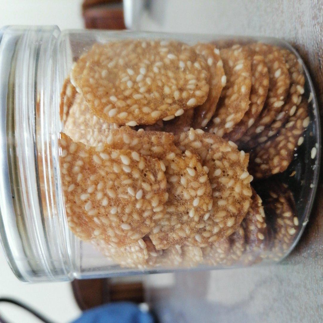 芝麻薄脆蛋白饼干