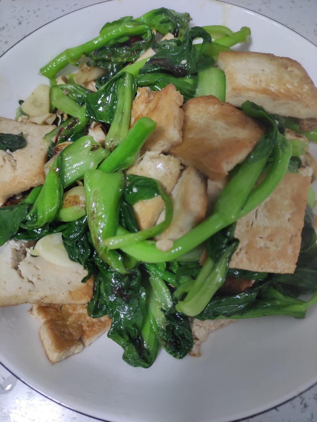北豆腐炒青菜