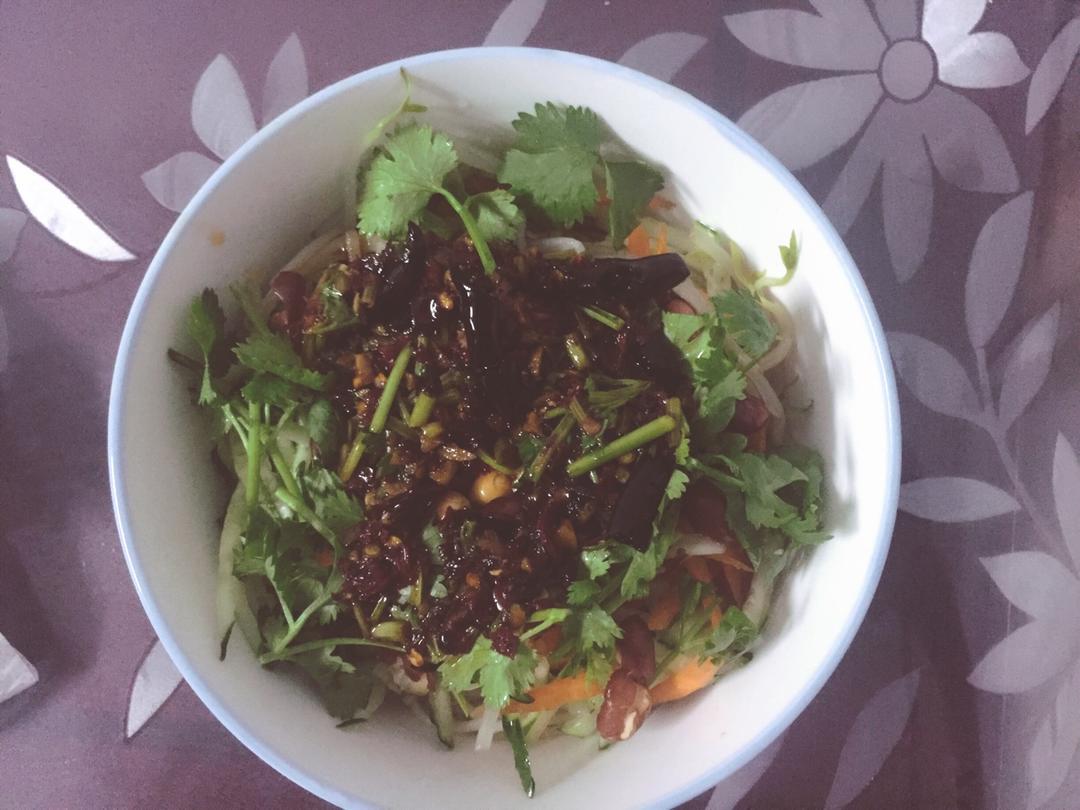 姥姥的爽口凉面！（干拌挂面）