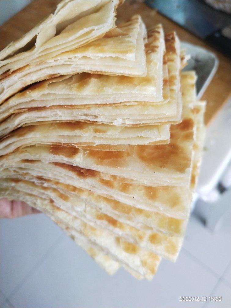 层次分明薄如蝉翼的家常基础烙饼