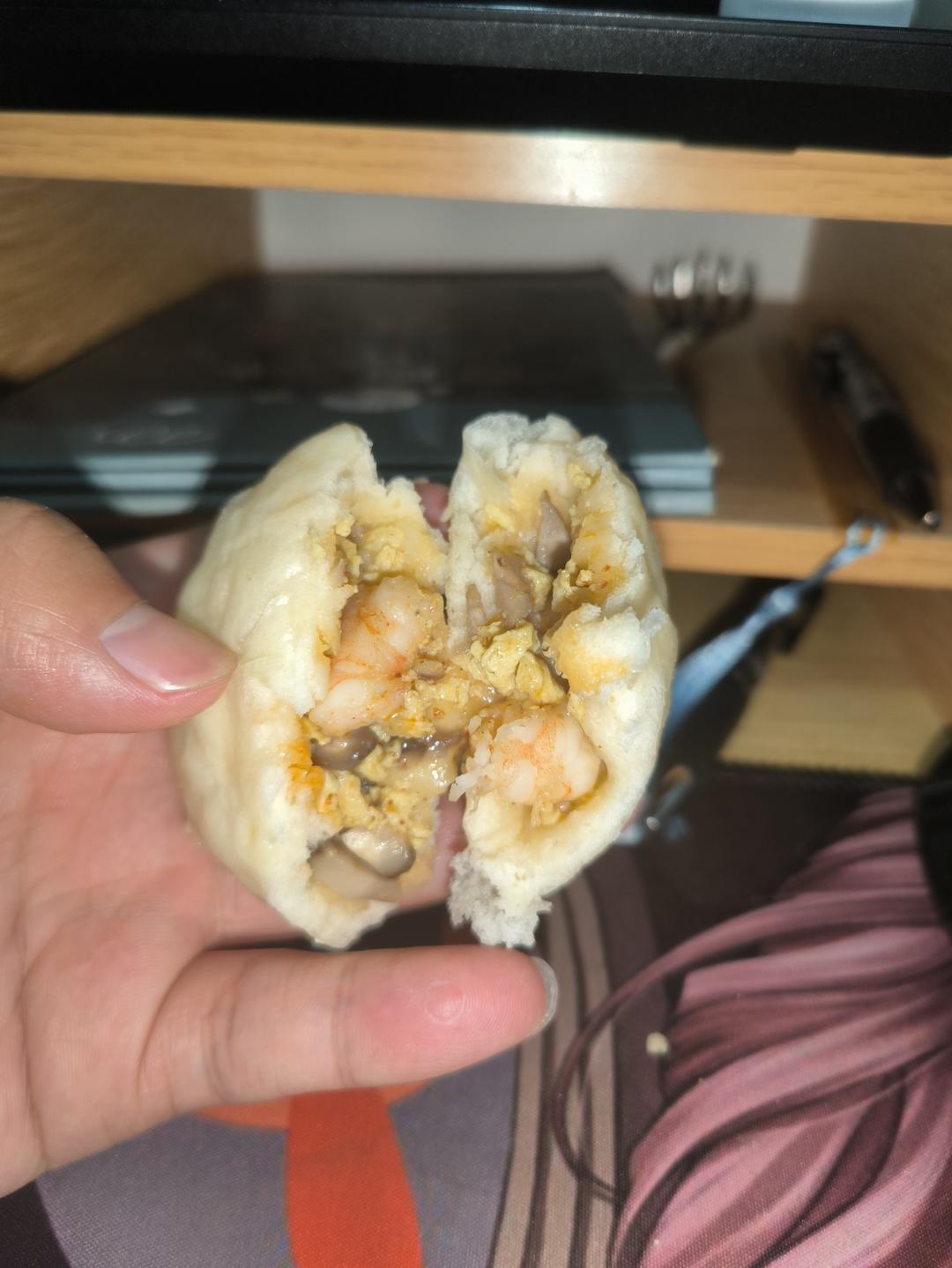 营养鲜香的香菇鸡蛋虾仁包子（馅料）