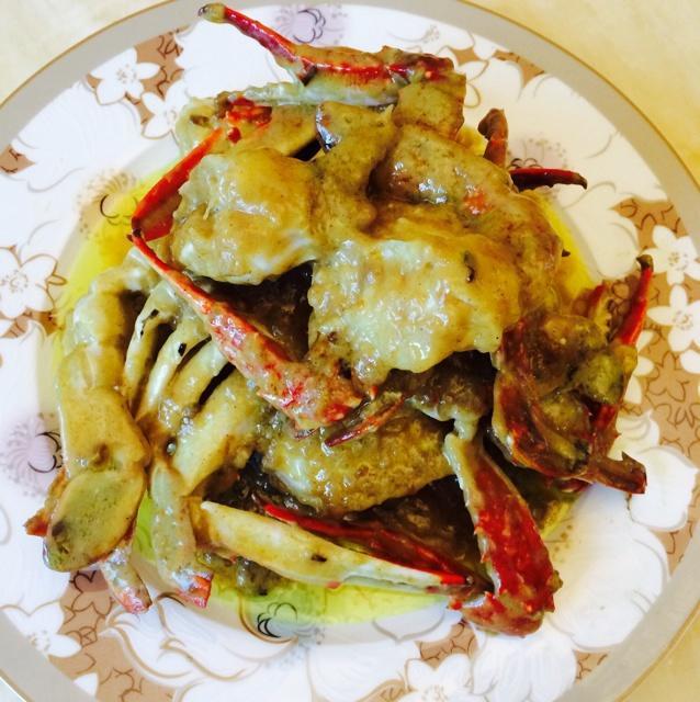 椰香咖喱梭子蟹的做法