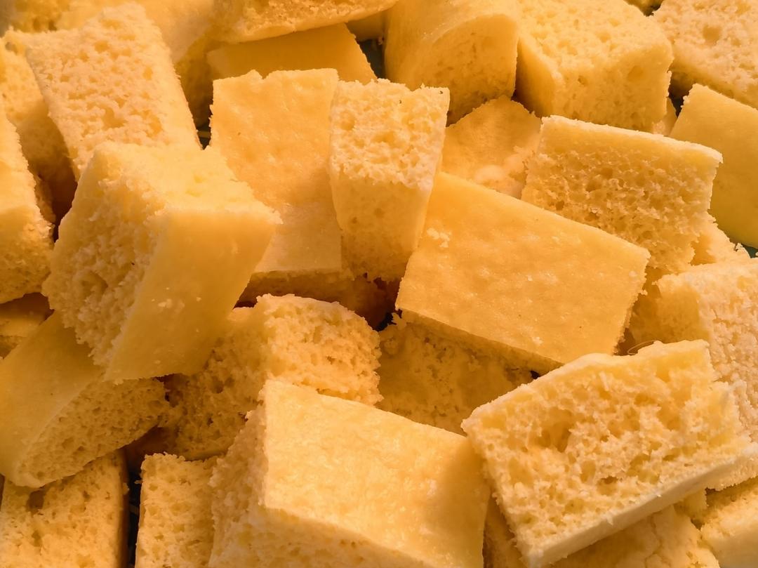 玉米面发糕 像海绵一样松软 附细节视频详解