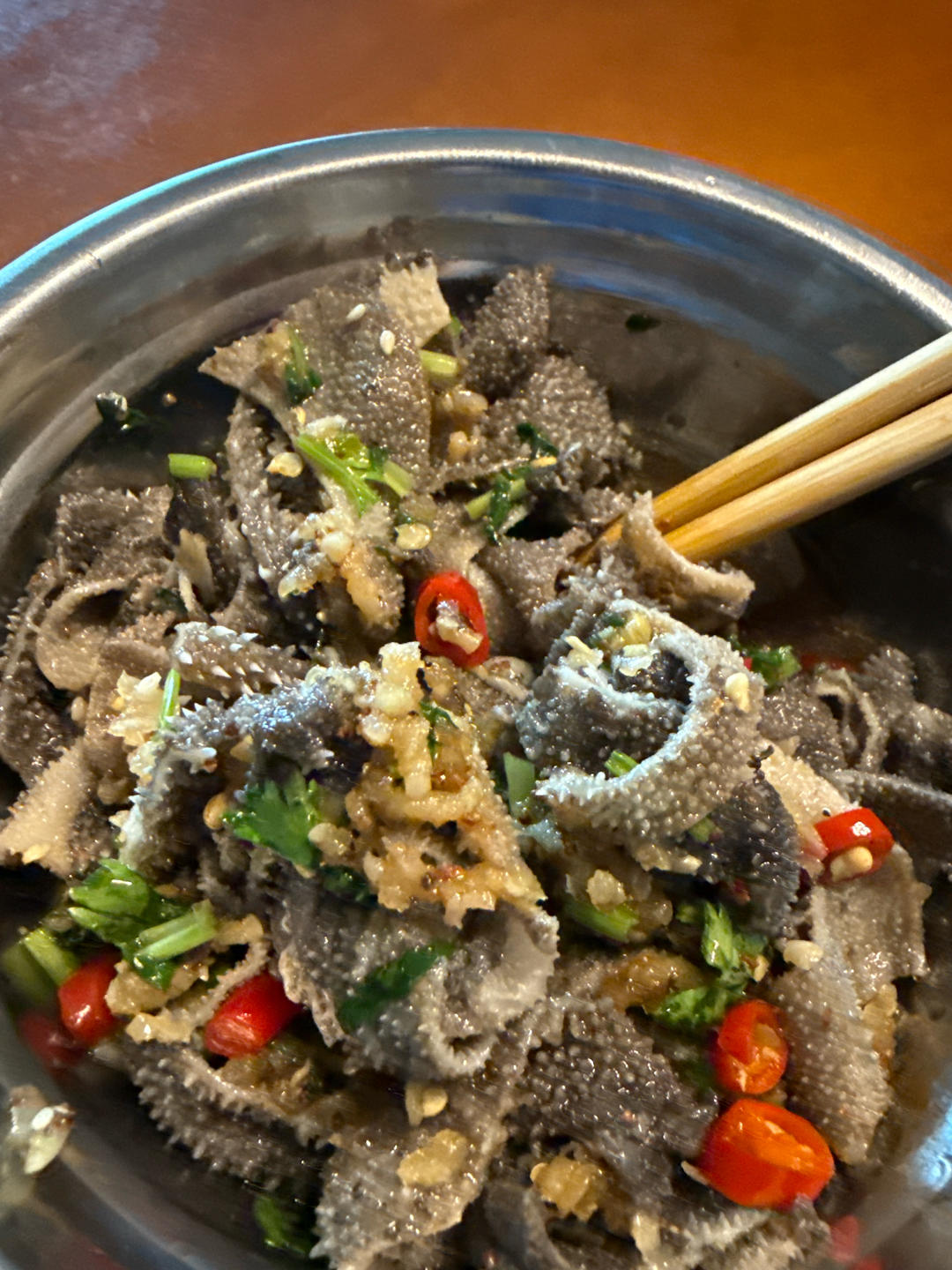 凉拌牛百叶 炝毛肚