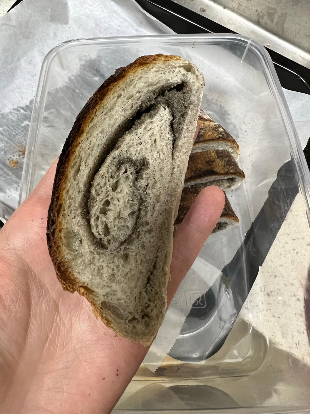 黑谷物核果（中种法）——仿85度C，满口的芝麻核桃香