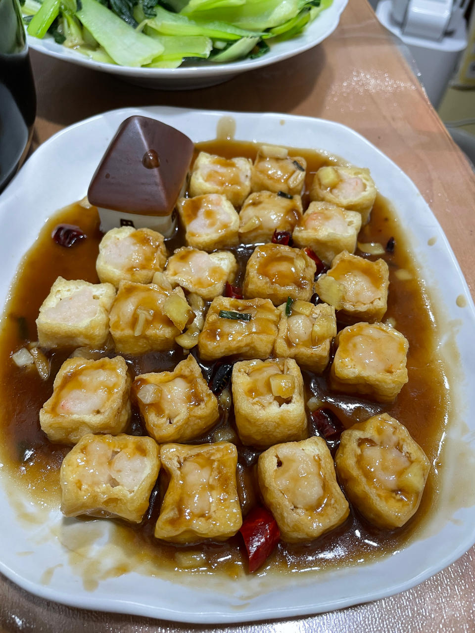 虾滑酿油豆腐