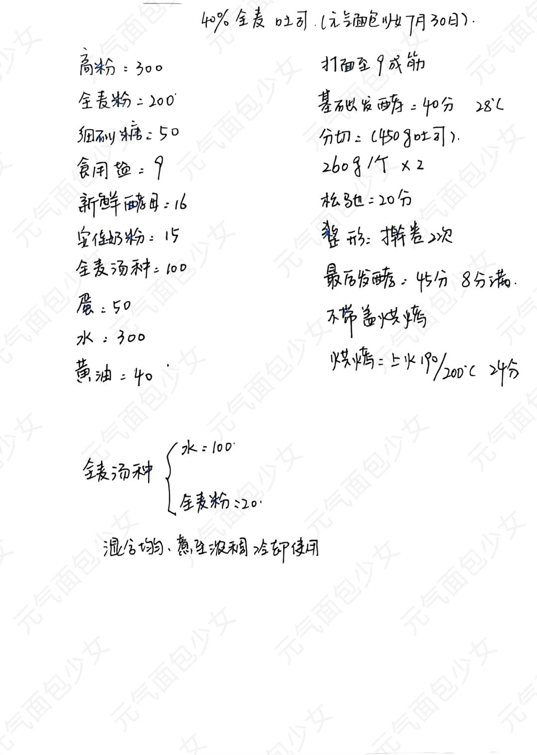纯奶手撕吐司的做法 步骤1