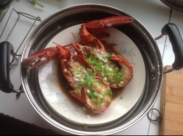 蒜蓉龙虾蒸粉丝