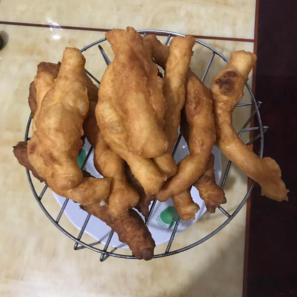 自制无泡打粉油条