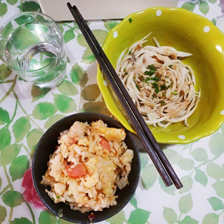 牛心菜香肠炒饭