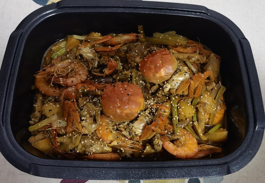 超越胖哥俩的明虾鸡爪煲