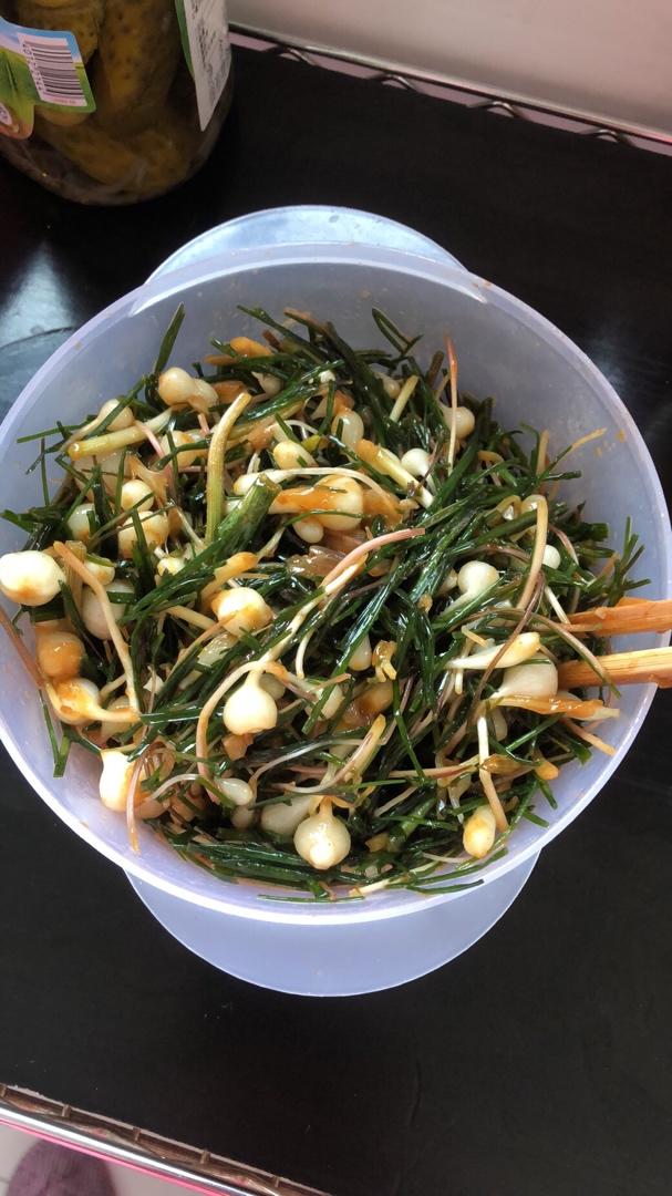 楠小宅8888做的野小蒜辣酱