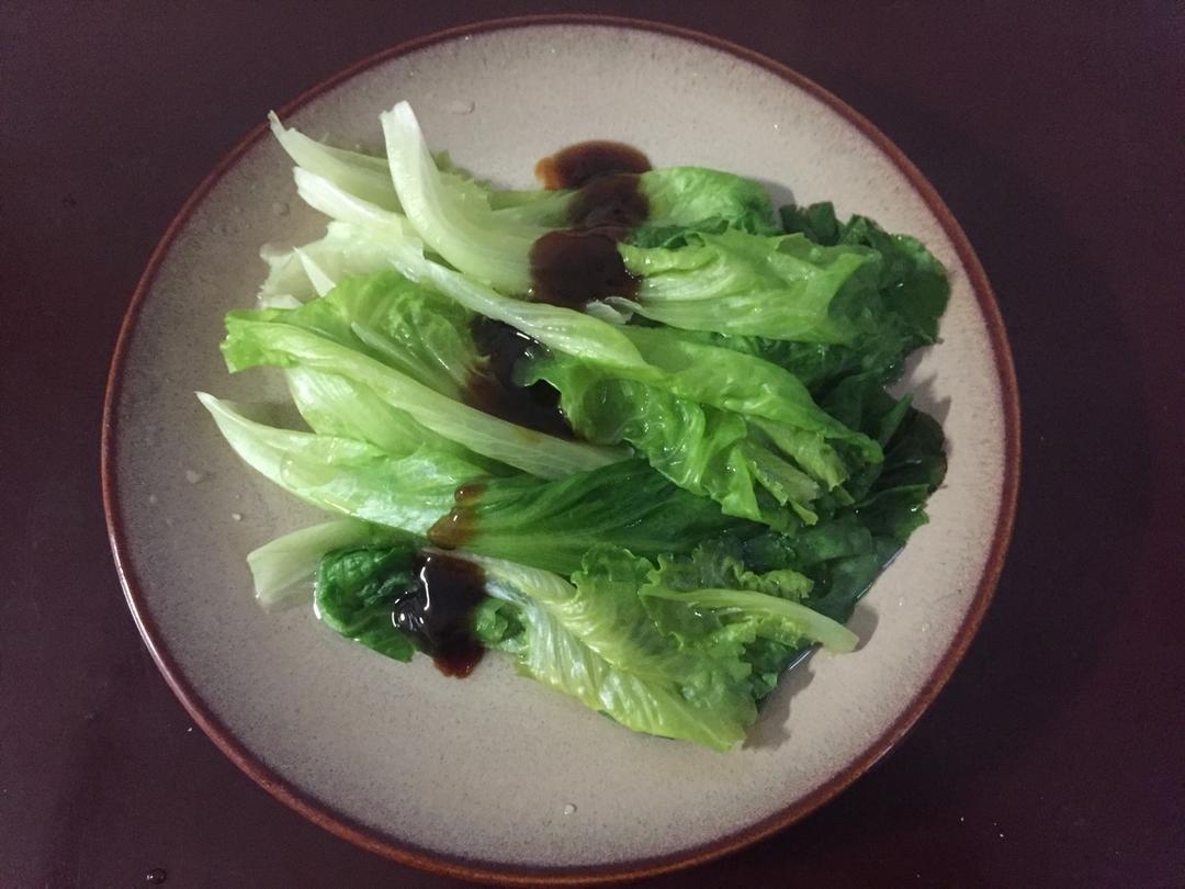 蚝油生菜（瘦身苦逼极致简约版）