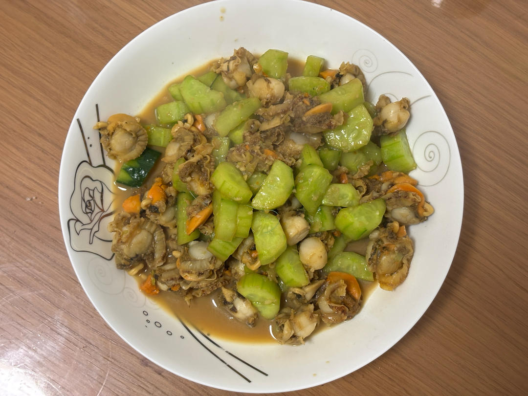 香炒裙边贝