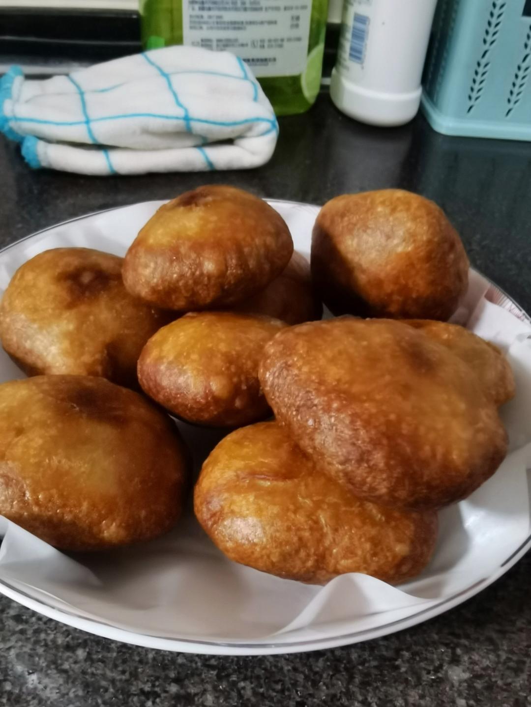 炸糖糕，红糖油糕