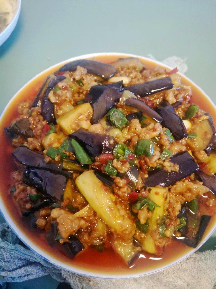 红烧肉沫茄子