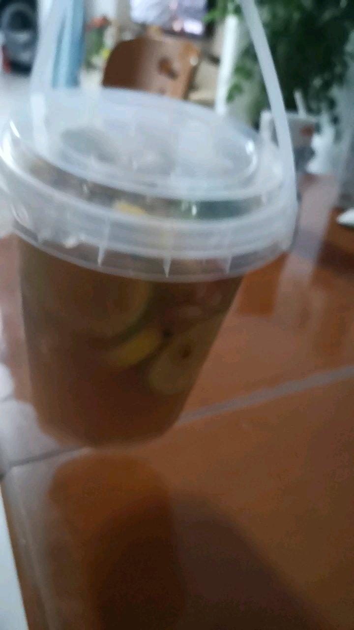 百香柠檬水果茶