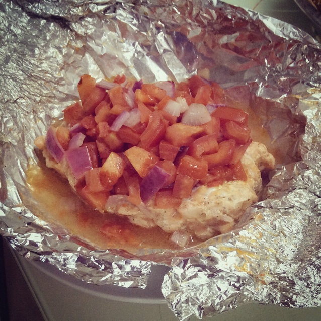 锡纸烤三文鱼  （Salmon Baked in Foil）