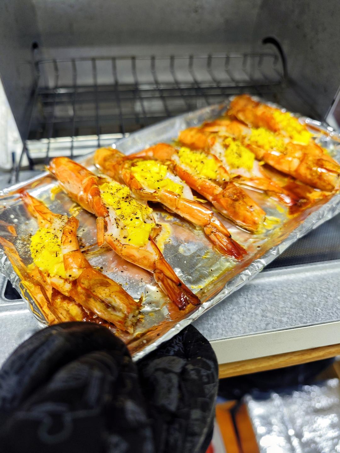 芝士烤虾（烤箱版）