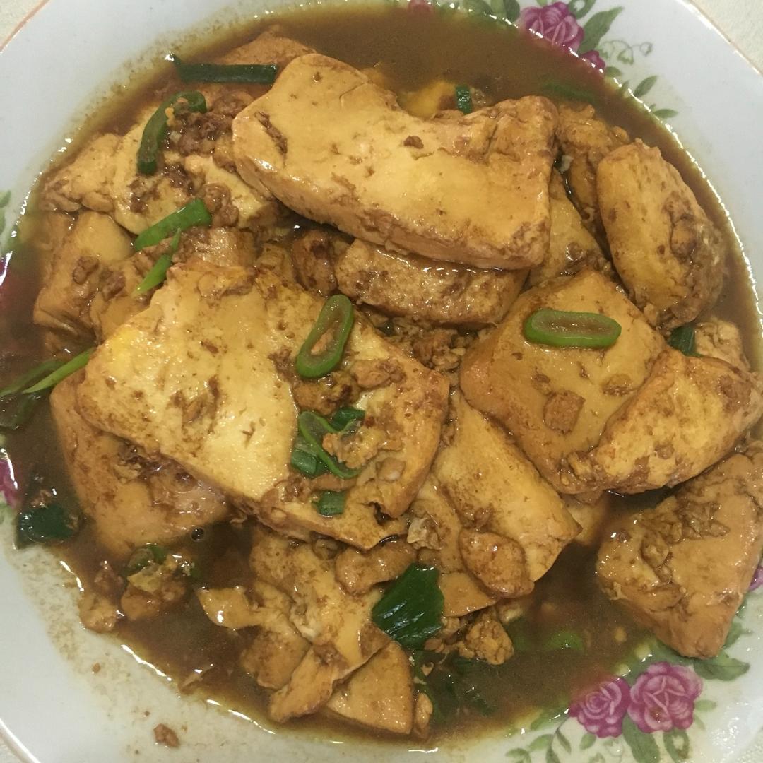 蚝油嫩豆腐