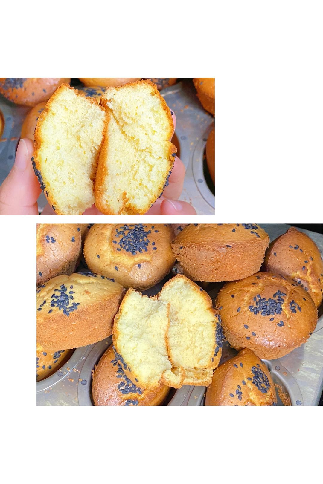 童年回忆无水蜂蜜纸杯蛋糕