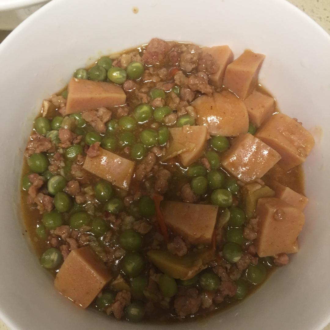红烩青豆