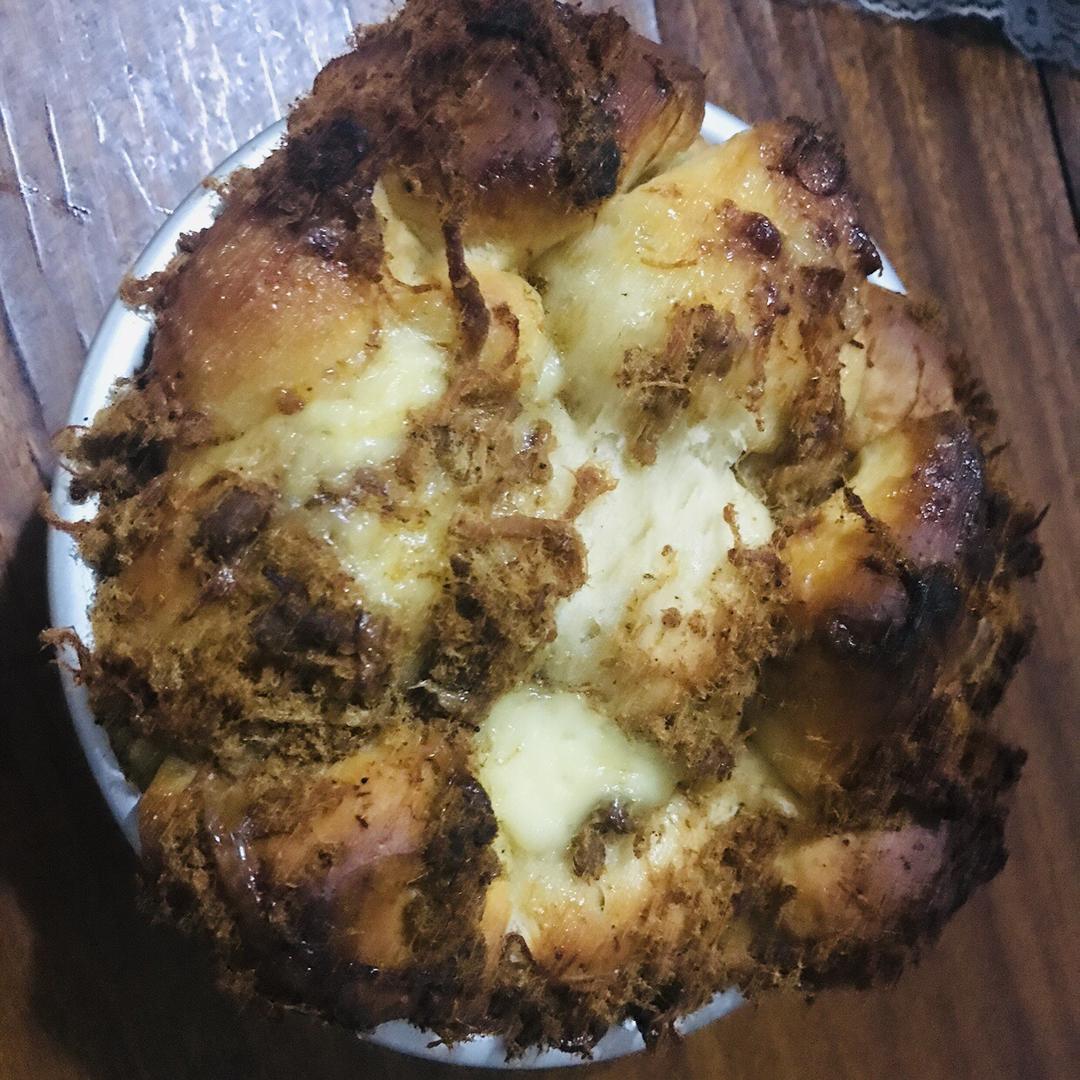 肉松手撕面包—超软会爆浆的面包哟