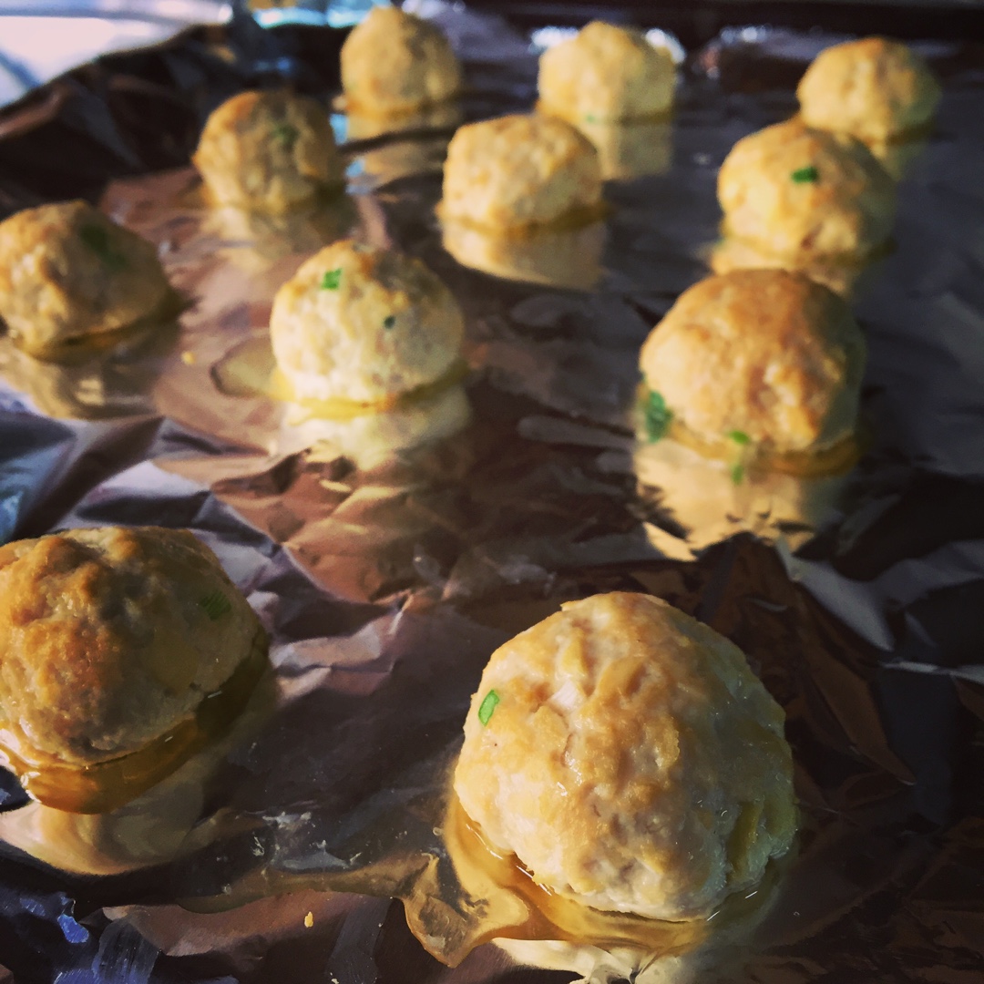 软绵绵的鸡肉豆腐丸（无油）