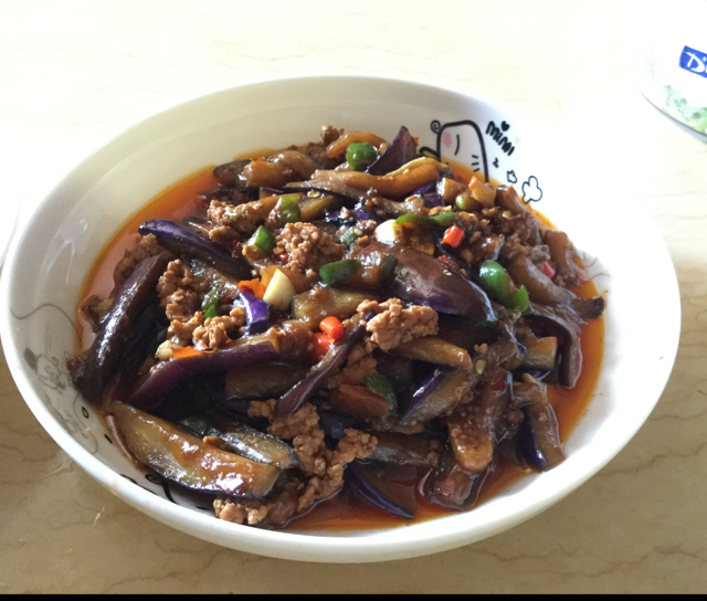 红烧肉沫茄子