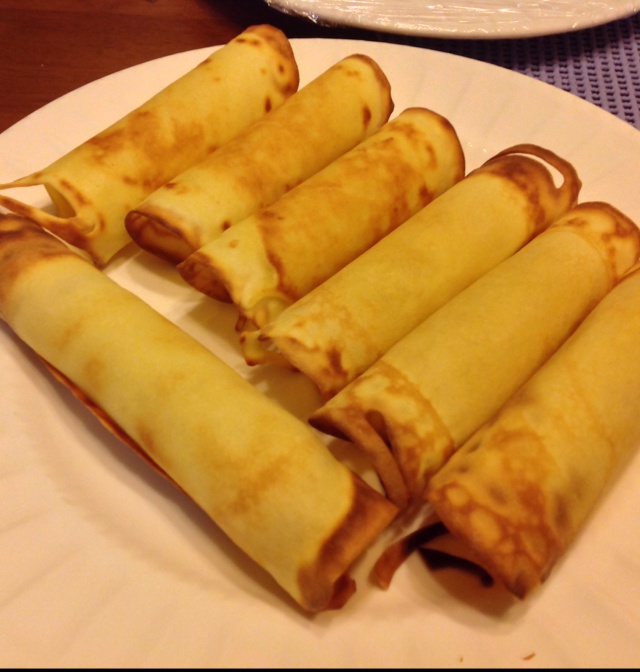 平底锅脆皮蛋卷