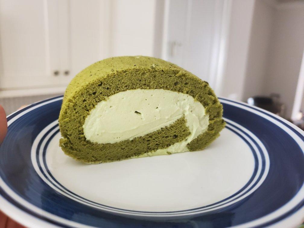 抹茶红豆蛋糕卷