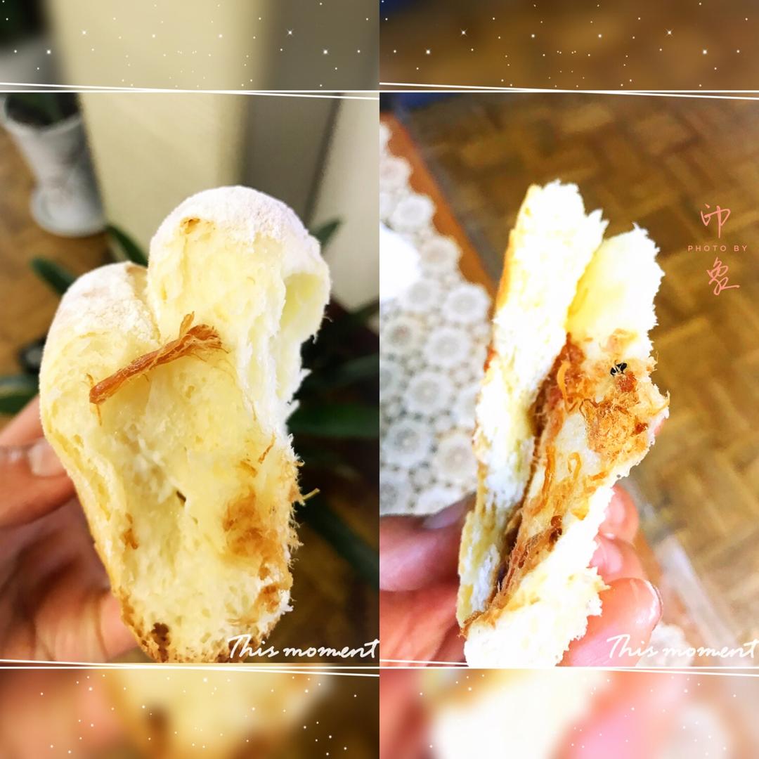 手撕千层肉松面包