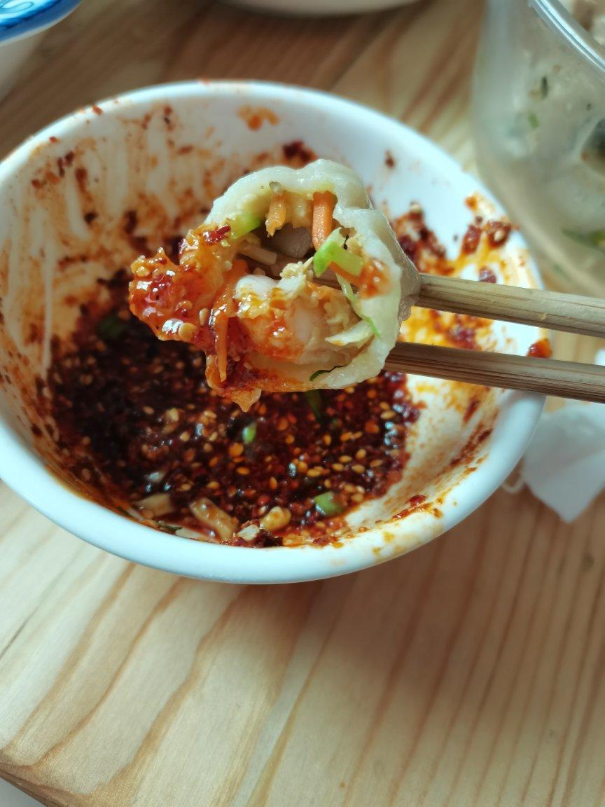大虾素三鲜饺子