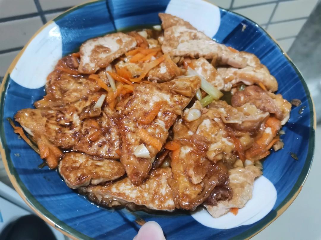 焖煎豆腐